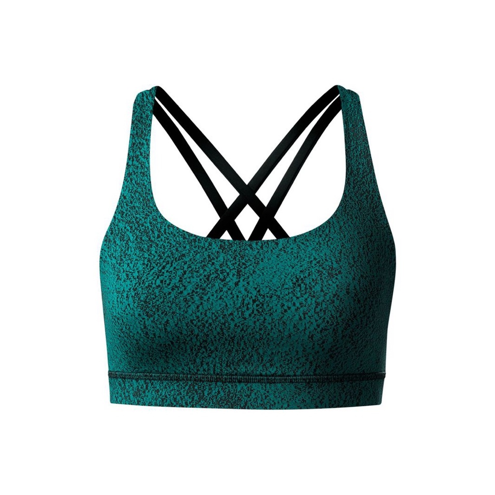 ☑️lululemon athletica Teal and Black Sports Bra - Picture 1 of 6